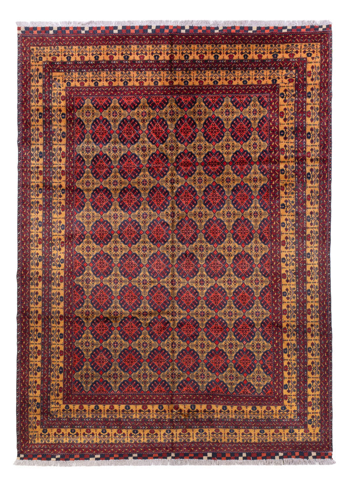 Afghaans tapijt - 333 x 240 cm - donker beige