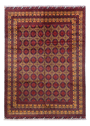 Afghaans tapijt - 333 x 240 cm - donker beige