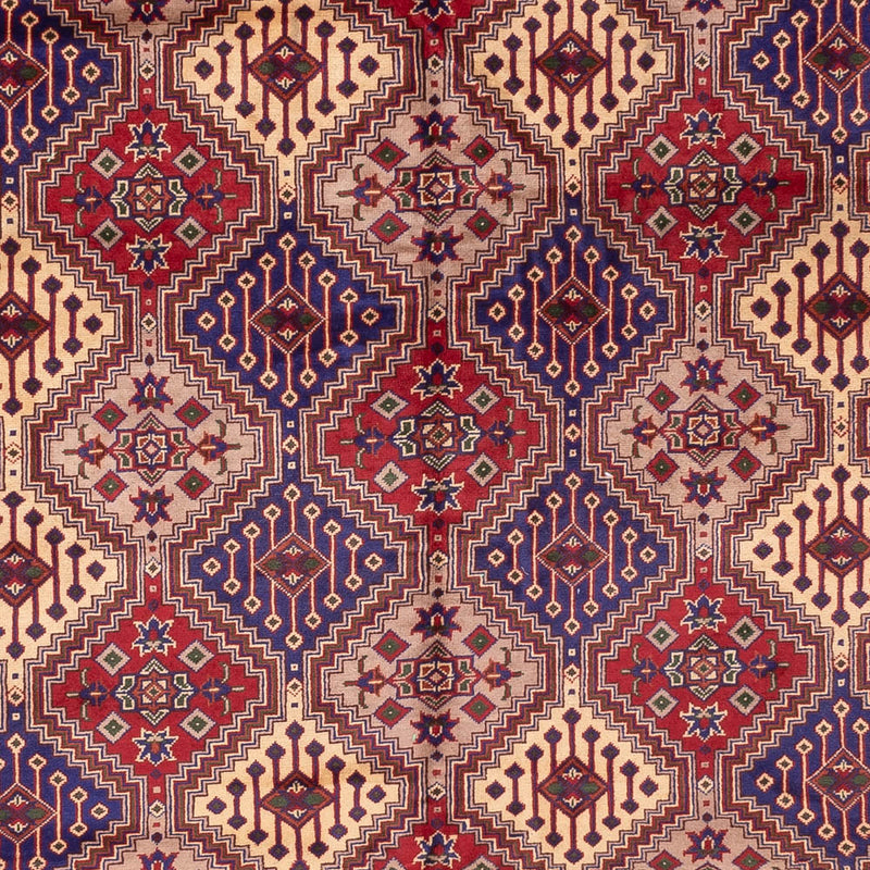 Loper Afghaans tapijt - 403 x 296 cm - donker beige