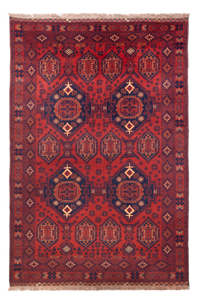 Afghaans tapijt - 303 x 200 cm - rood