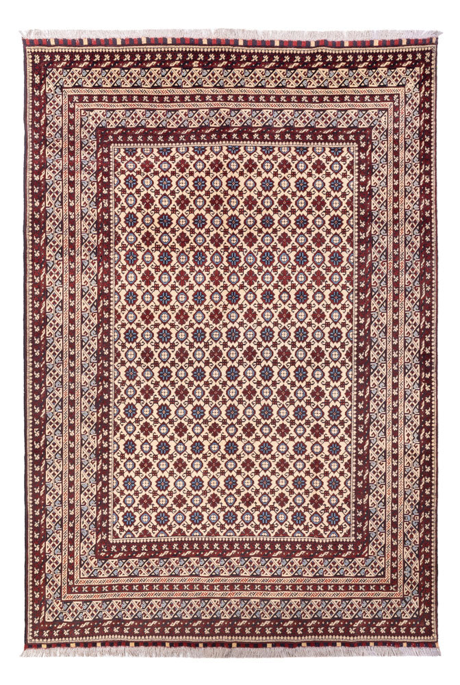 Afghaans tapijt - 281 x 194 cm - licht beige