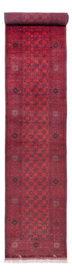 Loper Afghaans tapijt - Bukhara - 479 x 89 cm - rood