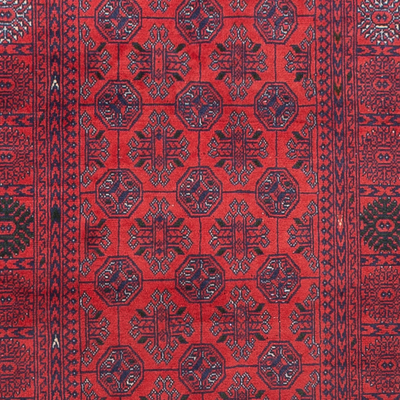 Loper Afghaans tapijt - Bukhara - 479 x 89 cm - rood