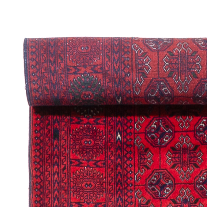 Loper Afghaans tapijt - Bukhara - 479 x 89 cm - rood