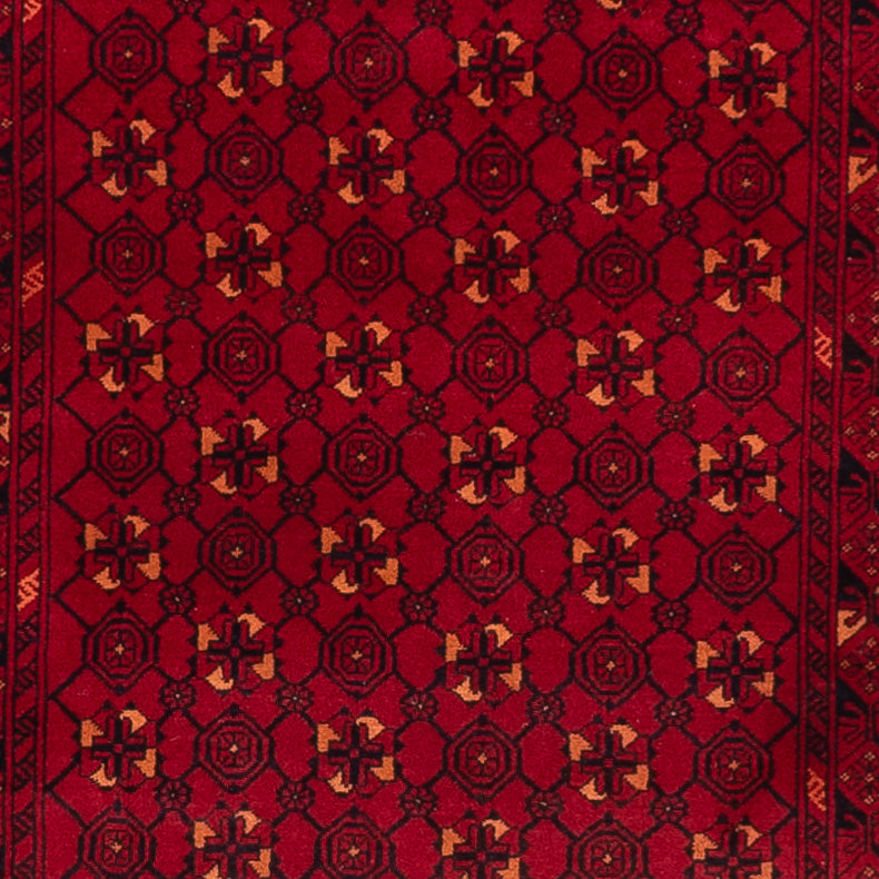 Loper Afghaans tapijt - Bukhara - 273 x 86 cm - rood