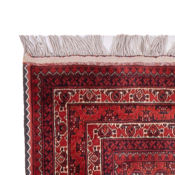 Loper Afghaans tapijt - Bukhara - 376 x 75 cm - rood