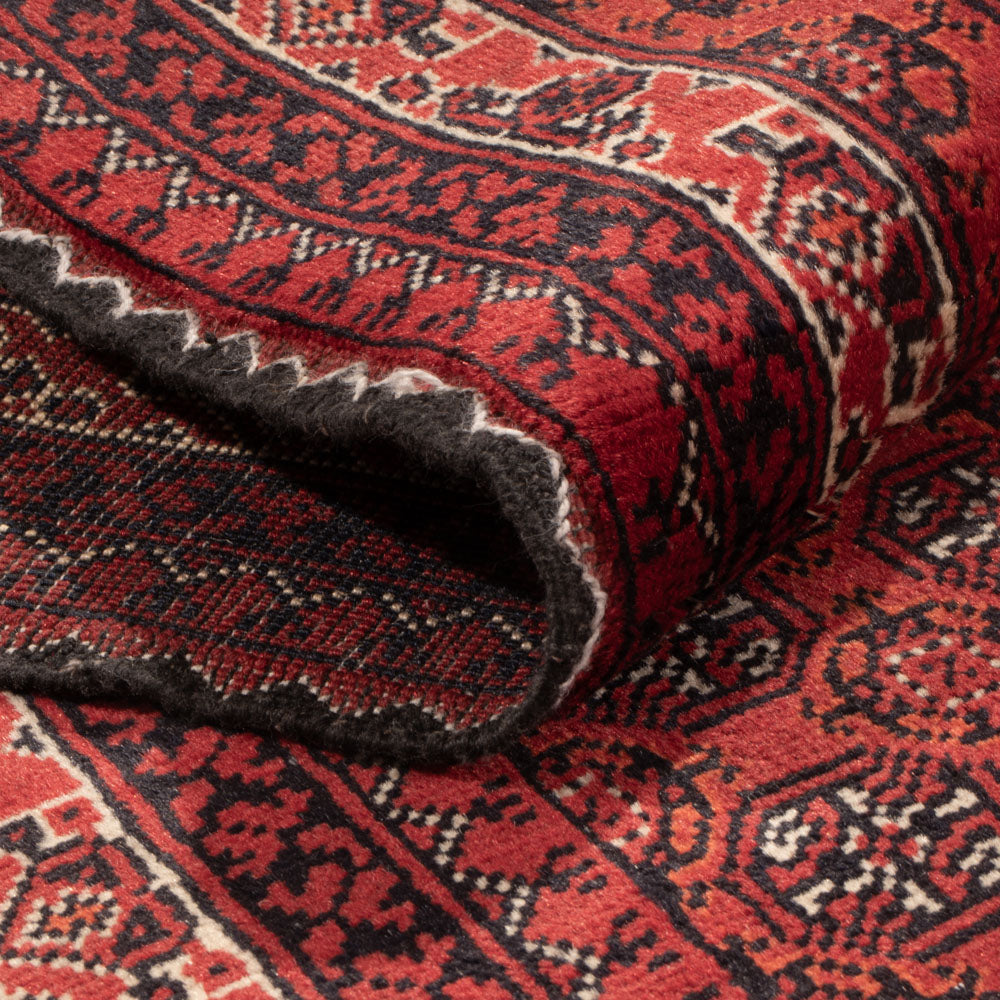 Loper Afghaans tapijt - Bukhara - 376 x 75 cm - rood