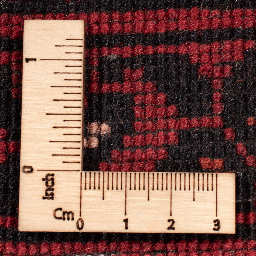 Loper Afghaans tapijt - 388 x 77 cm - rood