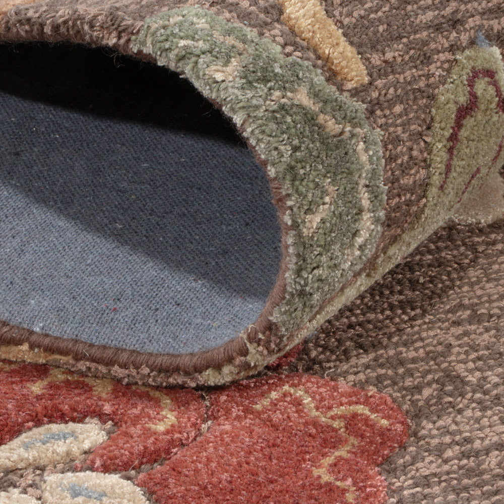 Wollteppich - 185 x 120 cm - silber