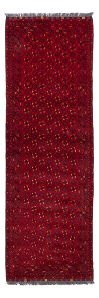 Loper Afghaans tapijt - 277 x 89 cm - rood