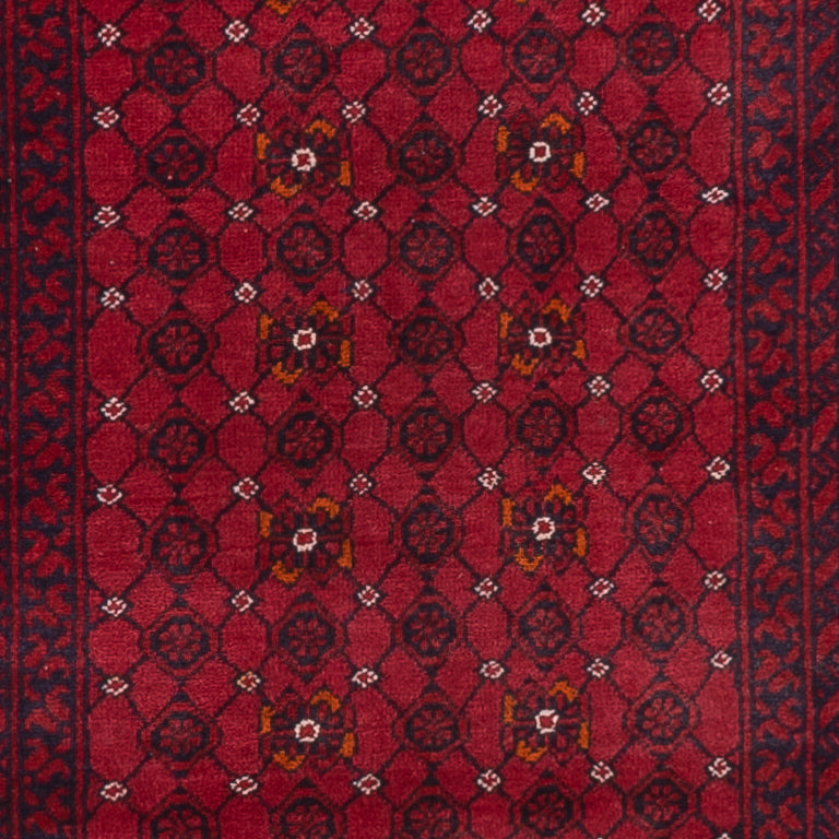 Loper Afghaans tapijt - Bukhara - 285 x 78 cm - rood
