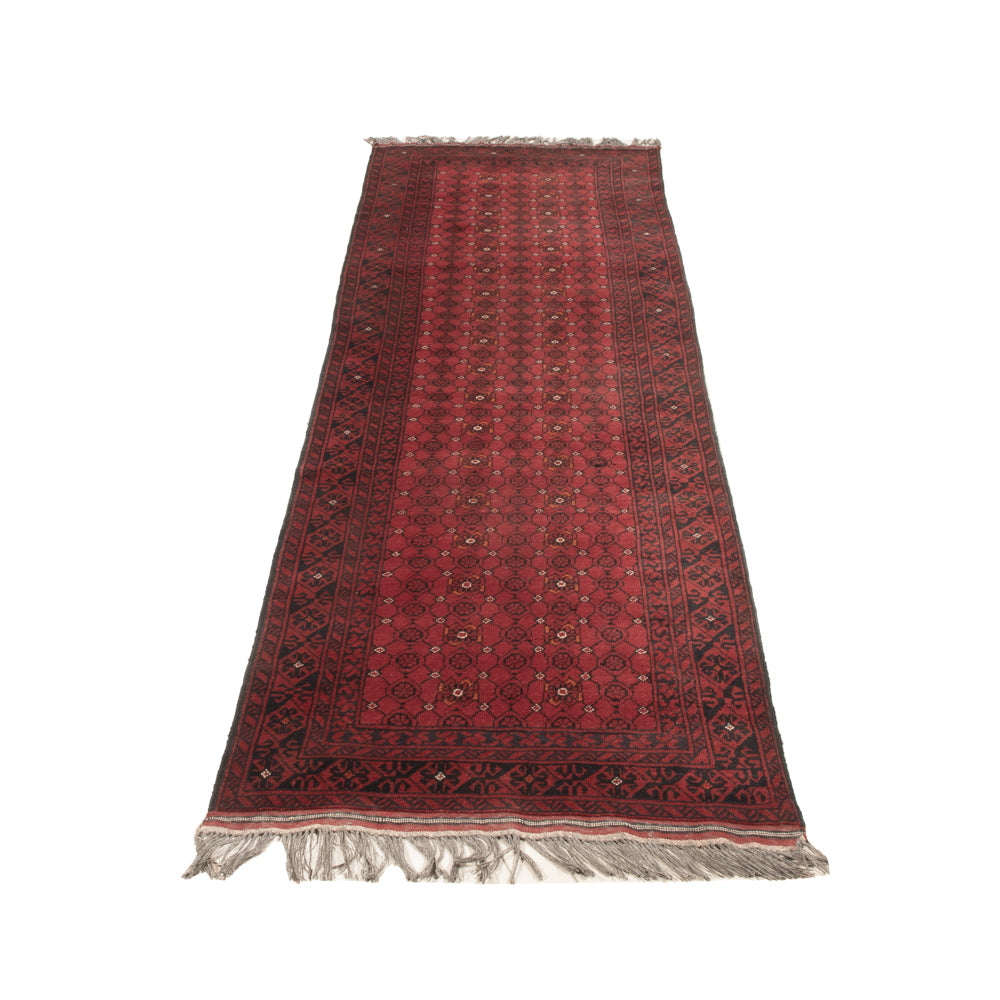 Loper Afghaans tapijt - Bukhara - 285 x 78 cm - rood