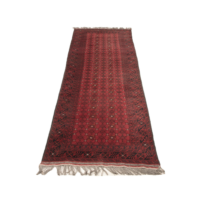 Loper Afghaans tapijt - Bukhara - 285 x 78 cm - rood