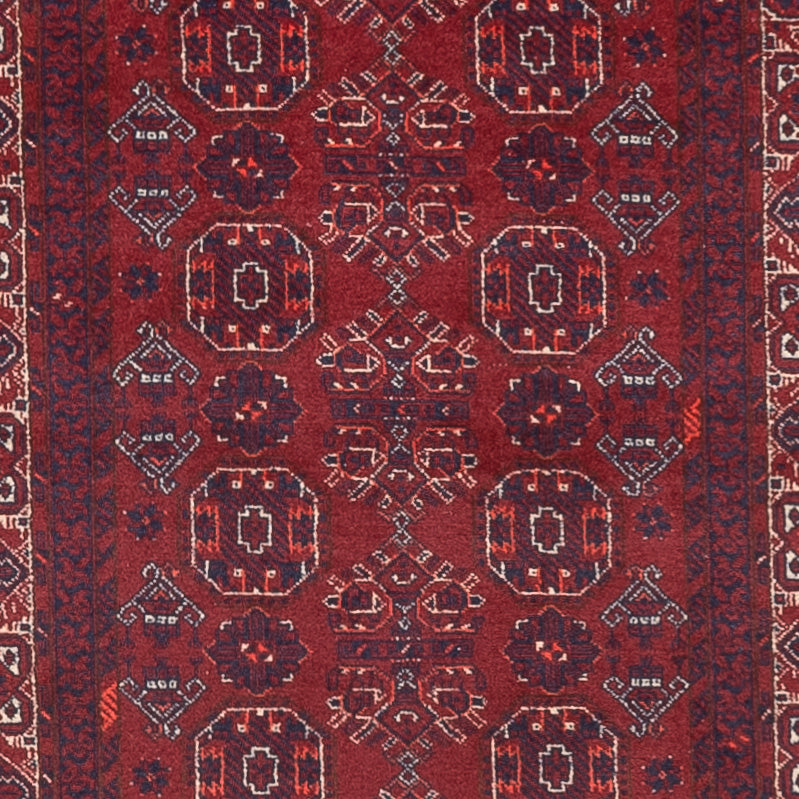 Loper Afghaans tapijt - Bukhara - 285 x 82 cm - rood