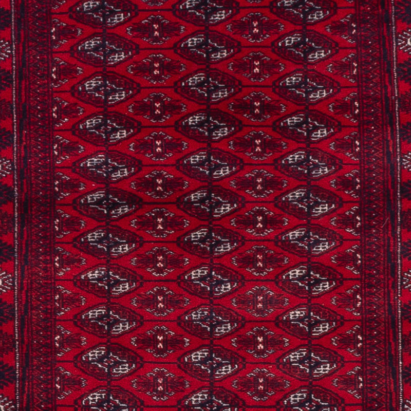 Loper Afghaans tapijt - Bukhara - 397 x 86 cm - rood