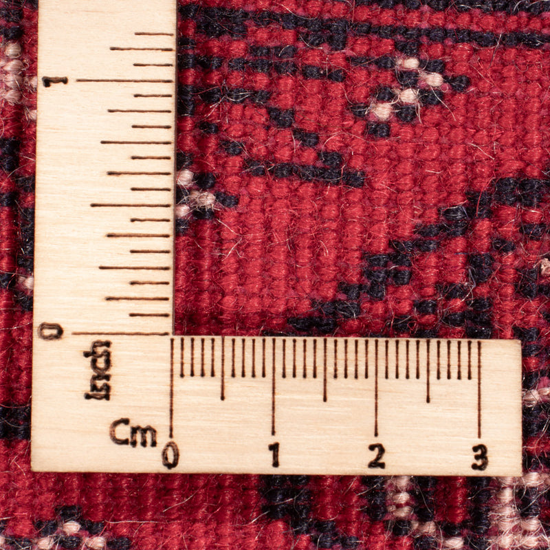 Loper Afghaans tapijt - Bukhara - 397 x 86 cm - rood