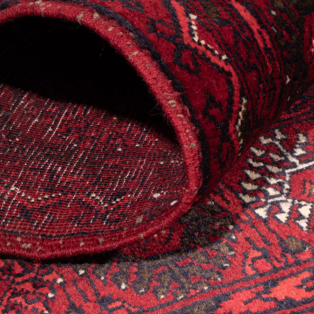 Afghaans tapijt - 119 x 77 cm - donkerrood