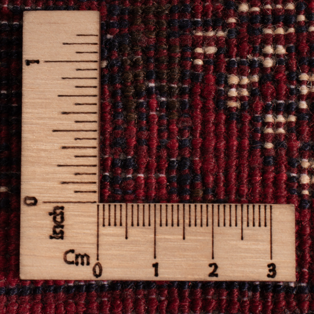 Afghaans tapijt - 119 x 77 cm - donkerrood