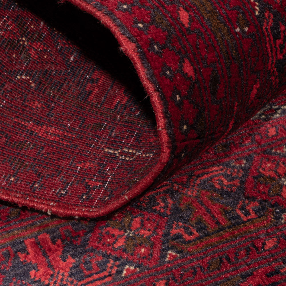 Afghaans tapijt - 118 x 57 cm - donkerrood