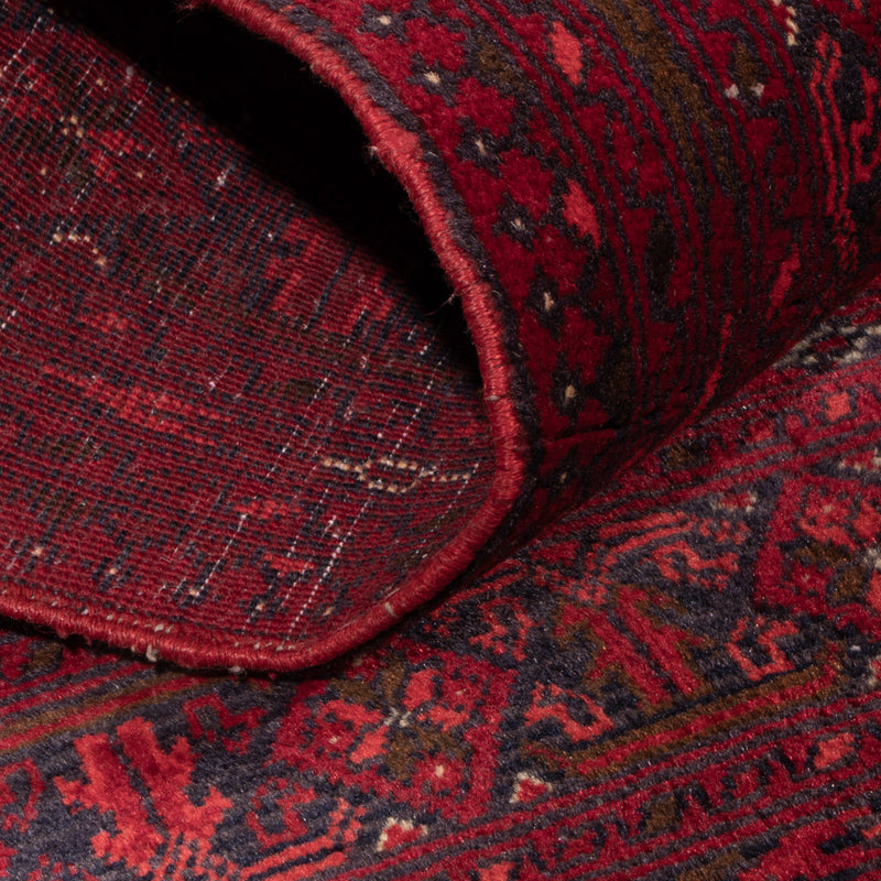 Afghaans tapijt - 118 x 57 cm - donkerrood