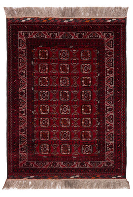 Afghaans tapijt - Bukhara - 140 x 102 cm - donkerrood