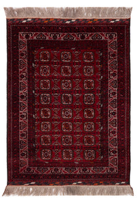 Afghaans tapijt - Bukhara - 140 x 102 cm - donkerrood