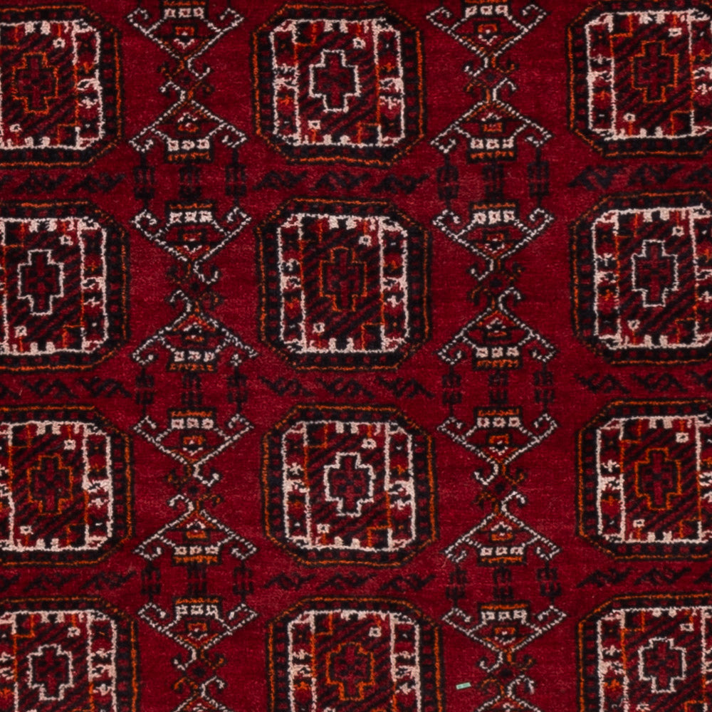Afghaans tapijt - Bukhara - 140 x 102 cm - donkerrood