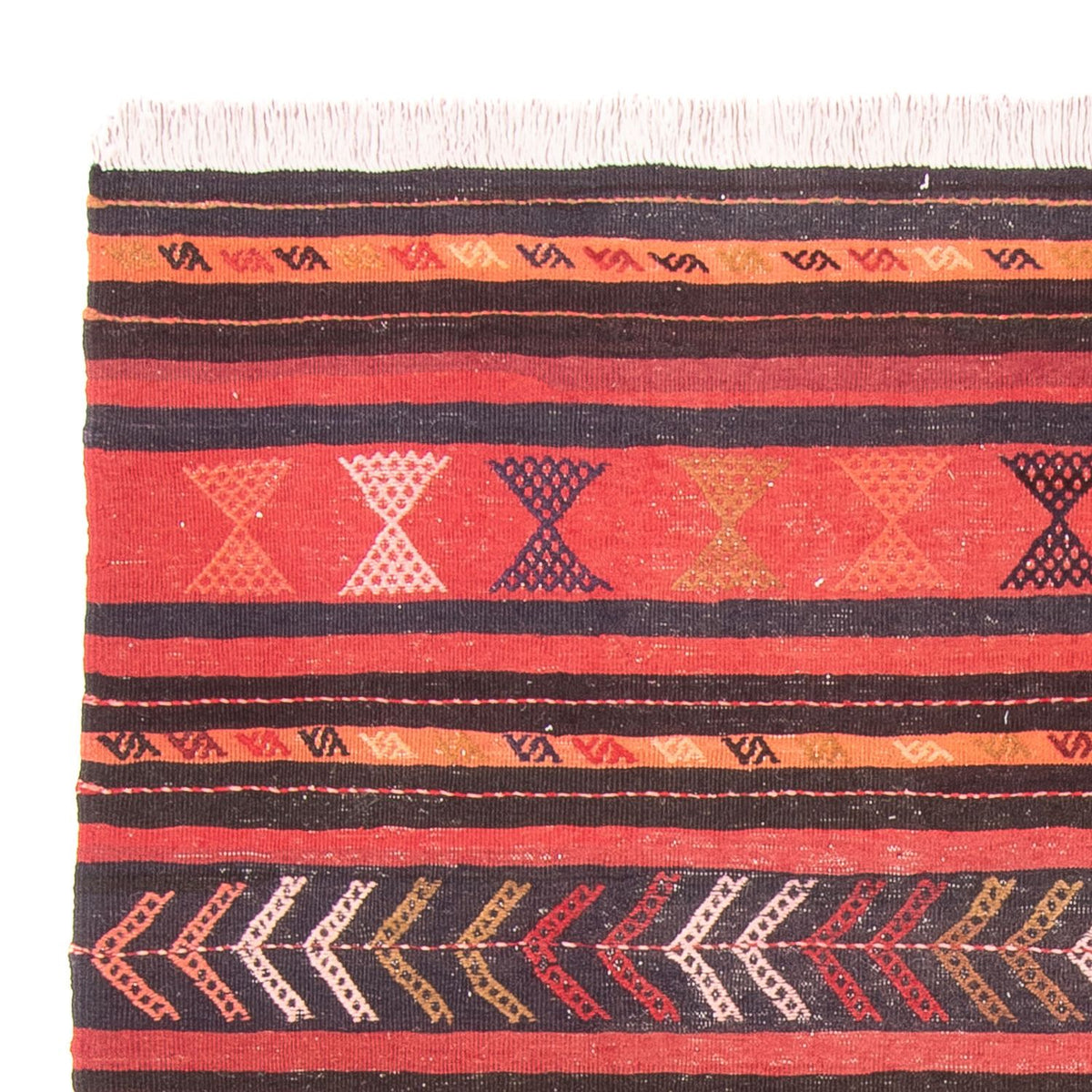 Kelim tapijt - Oud - 190 x 160 cm - veelkleurig