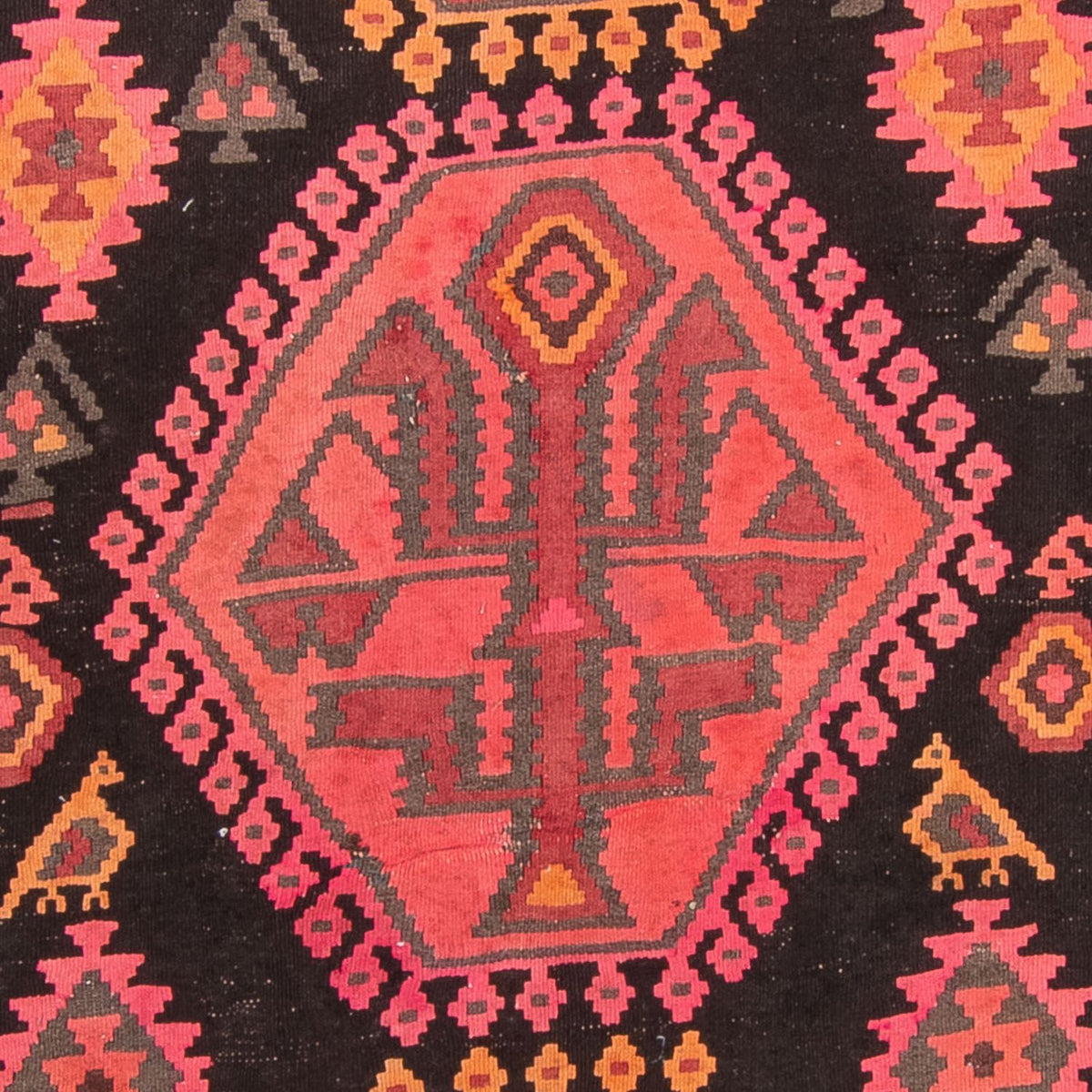 Loper Kelim tapijt - Oud - 330 x 160 cm - veelkleurig