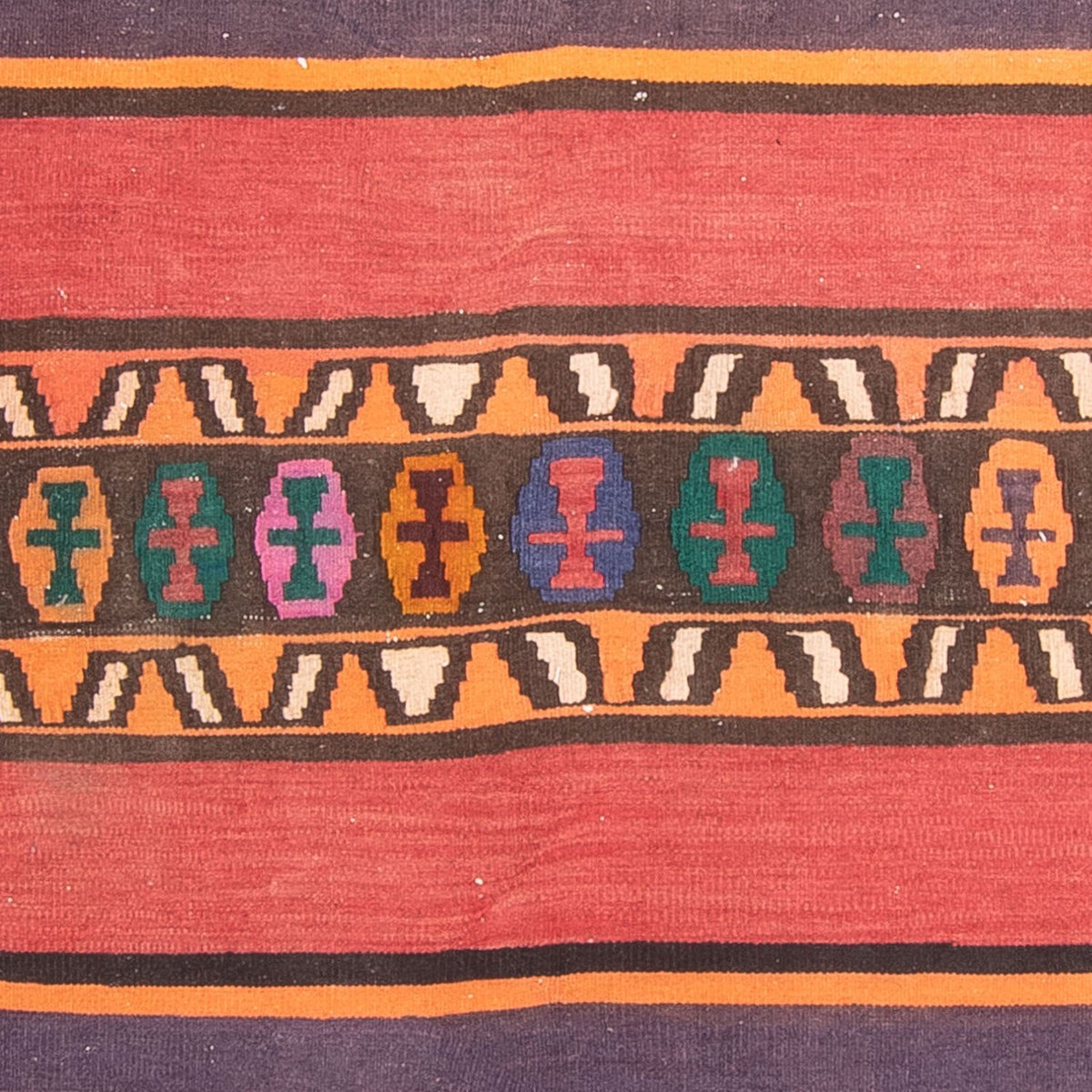 Loper Kelim tapijt - Oud - 310 x 144 cm - veelkleurig