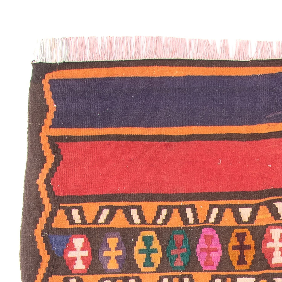 Loper Kelim tapijt - Oud - 310 x 144 cm - veelkleurig