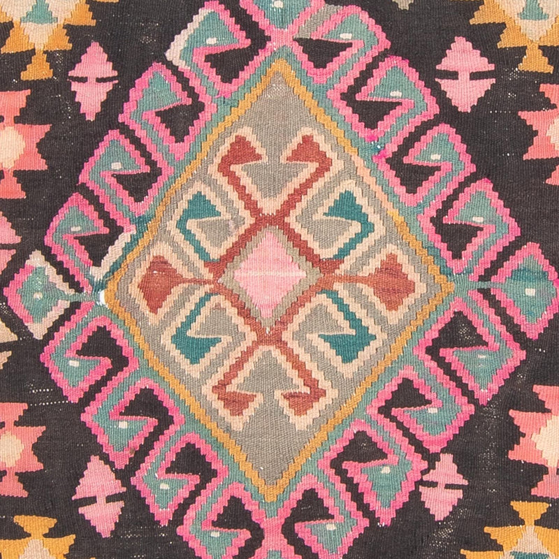 Loper Kelim tapijt - Oud - 347 x 150 cm - veelkleurig