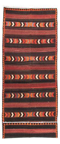 Loper Kelim tapijt - Oud - 433 x 160 cm - veelkleurig