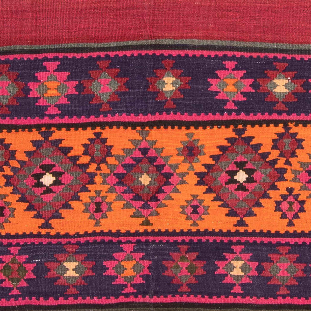 Loper Kelim tapijt - Oud - 395 x 160 cm - veelkleurig