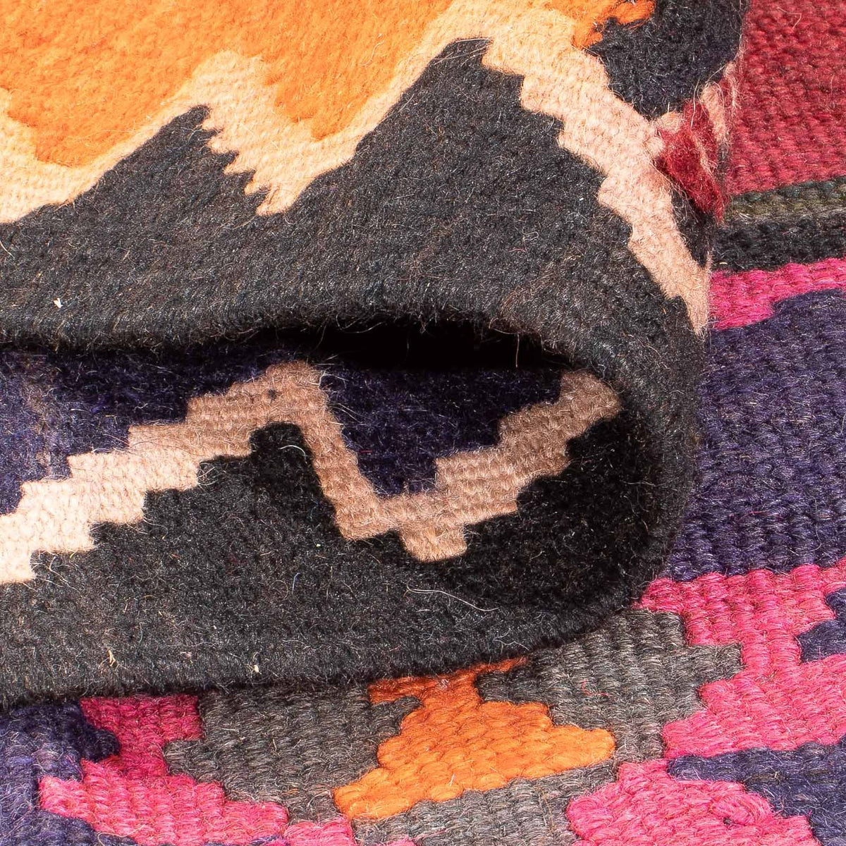 Loper Kelim tapijt - Oud - 395 x 160 cm - veelkleurig