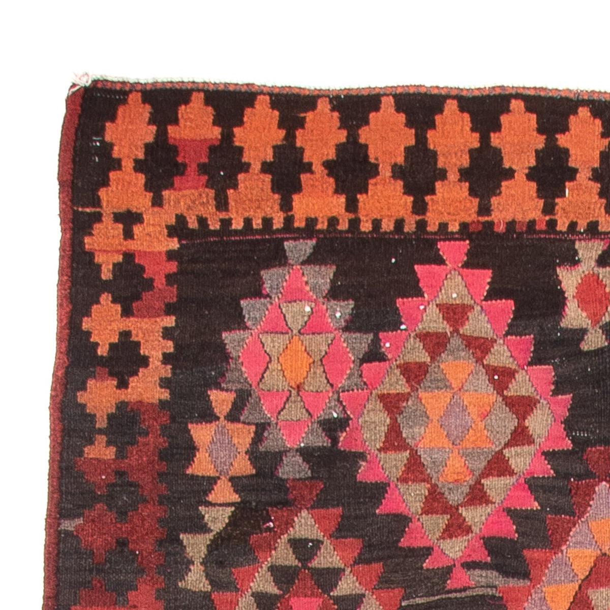 Loper Kelim tapijt - Oud - 460 x 143 cm - veelkleurig