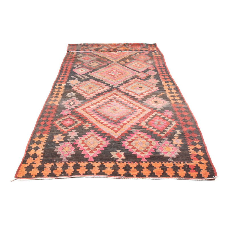 Loper Kelim tapijt - Oud - 460 x 143 cm - veelkleurig