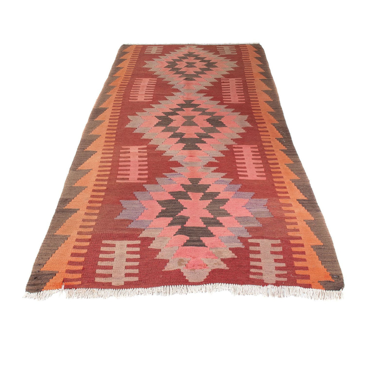 Loper Kelim tapijt - Oud - 270 x 110 cm - veelkleurig