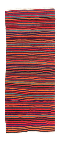 Loper Kelim tapijt - Oud - 300 x 122 cm - veelkleurig