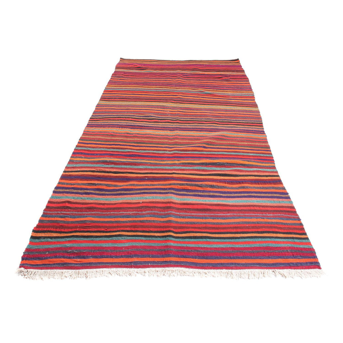 Loper Kelim tapijt - Oud - 300 x 122 cm - veelkleurig