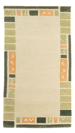 Nepal tapijt - 140 x 70 cm - olijfgroen