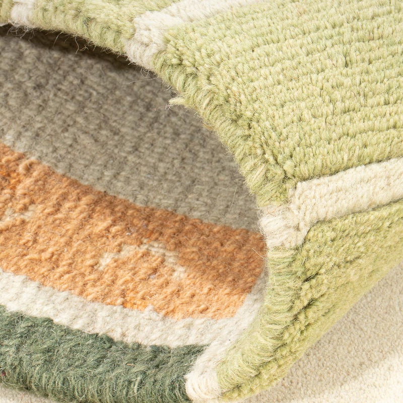 Nepal tapijt - 140 x 70 cm - olijfgroen