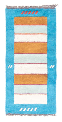 Nepal tapijt - 140 x 70 cm - turkoois