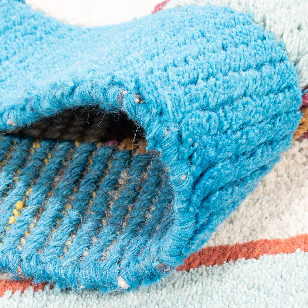 Nepal tapijt - 140 x 70 cm - turkoois