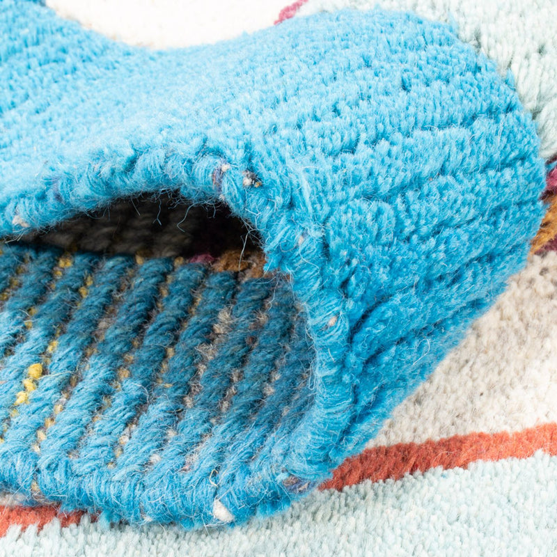 Nepal tapijt - 140 x 70 cm - turkoois