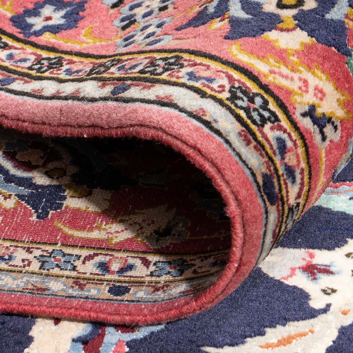 Perzisch tapijt - Isfahan - Premium - 170 x 110 cm - donkerblauw