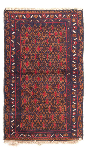 Baluch tapijt - 131 x 72 cm - veelkleurig