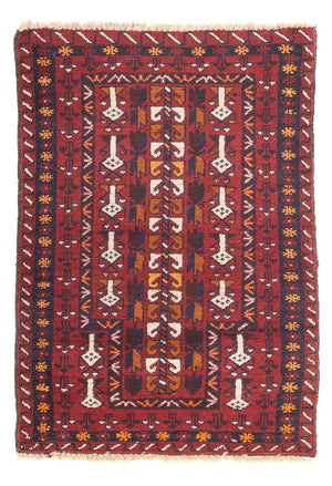 Baluch tapijt - 126 x 80 cm - veelkleurig