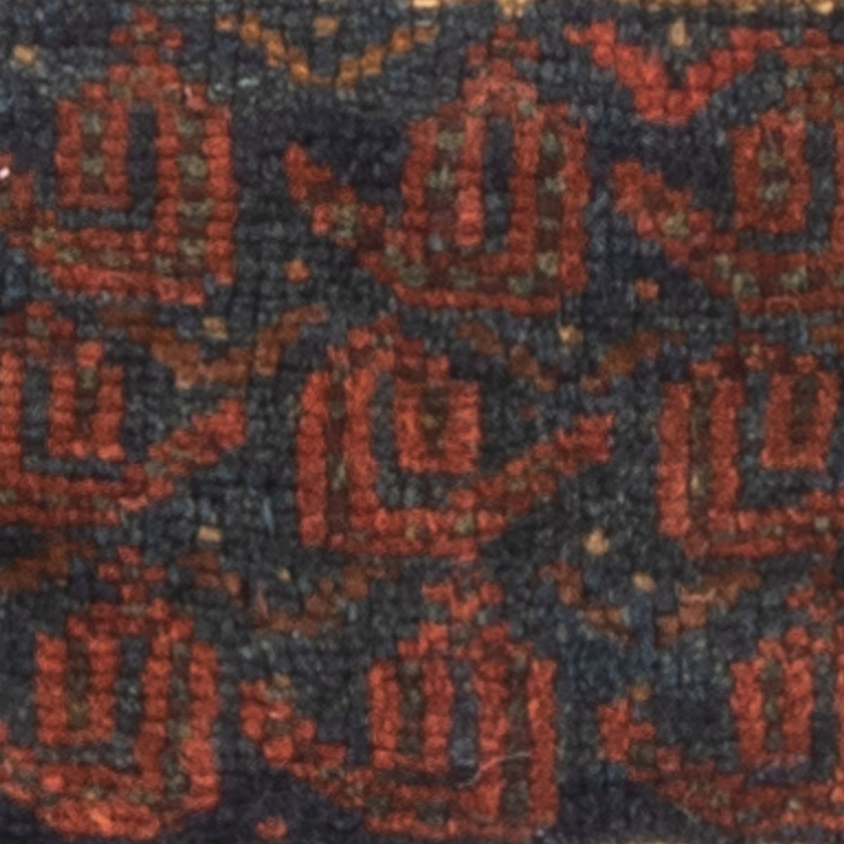 Afghaans tapijt vierkant  - 32 x 20 cm - veelkleurig