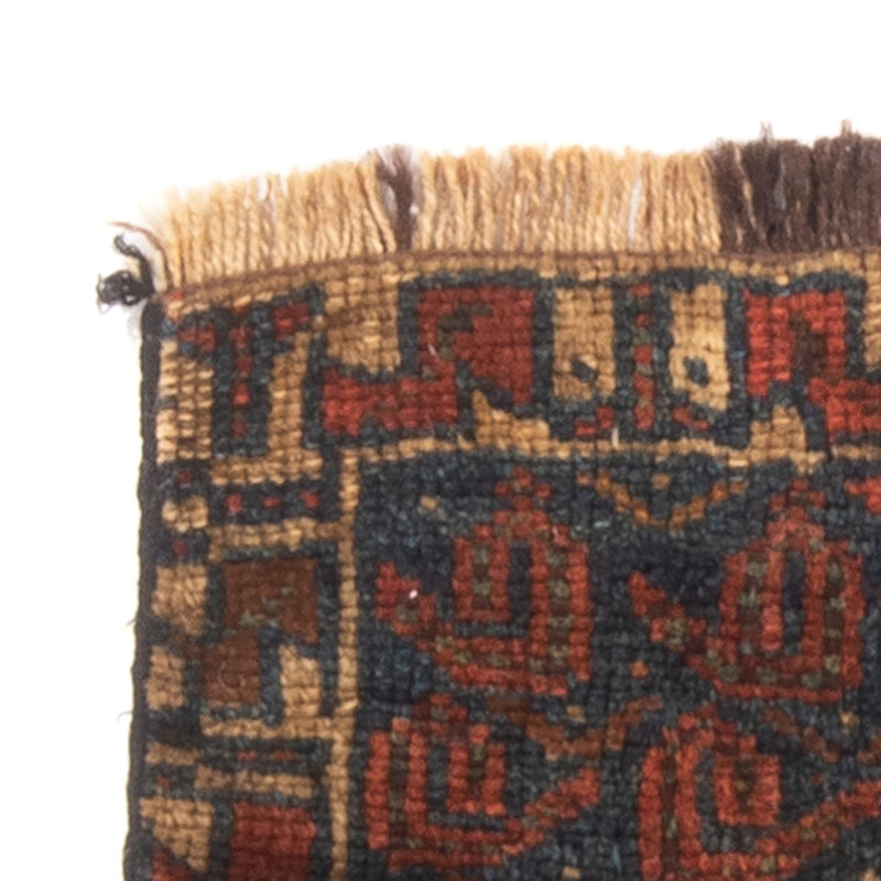 Afghaans tapijt vierkant  - 32 x 20 cm - veelkleurig